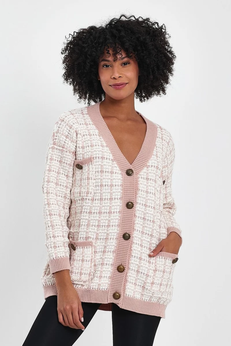 Alexander Gardi Patterned Pocket Knitted Cardigan (A91022-S)