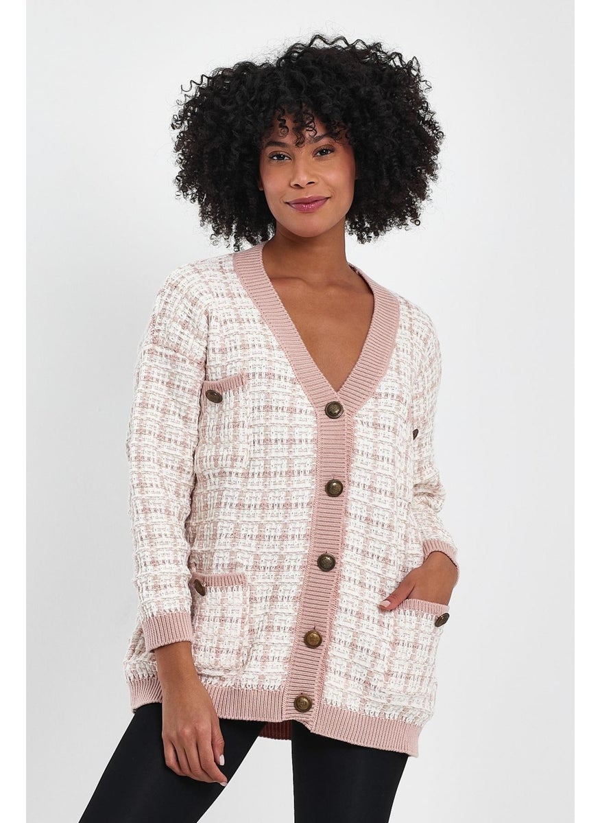 Alexander Gardi Patterned Pocket Knitted Cardigan (A91022-S)  - Image 5