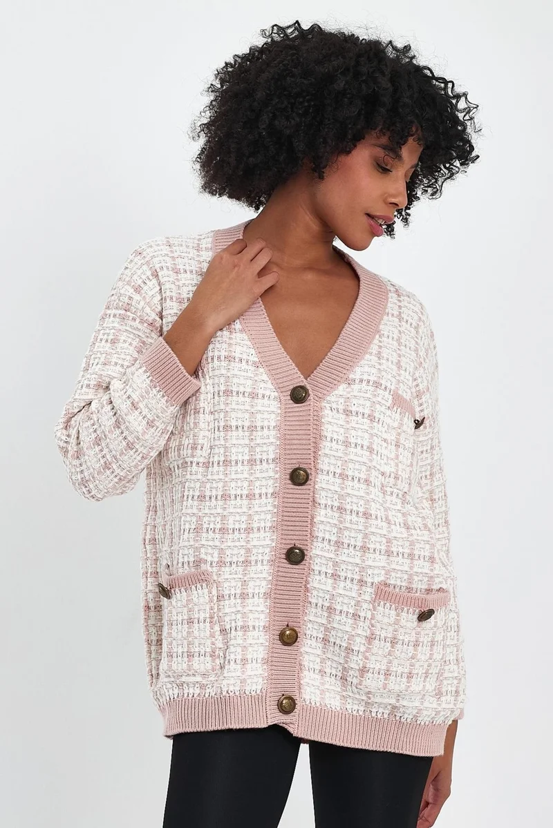 Alexander Gardi Patterned Pocket Knitted Cardigan (A91022-S)