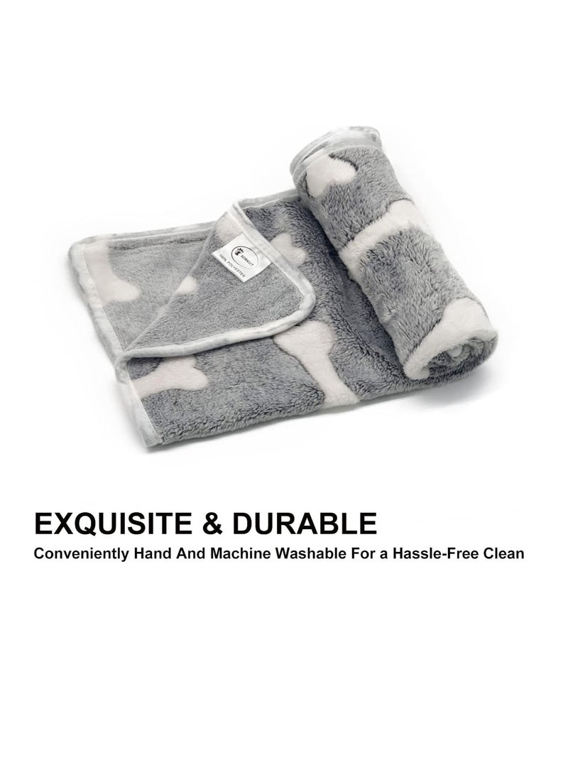 Blankets Set, 3 Pcs Soft Dog Cat Fleece Blankets, Super Soft Warm Sleep Mat Fluffy Premium Fleece Pet Blanket, 31"x20"  - Image 5