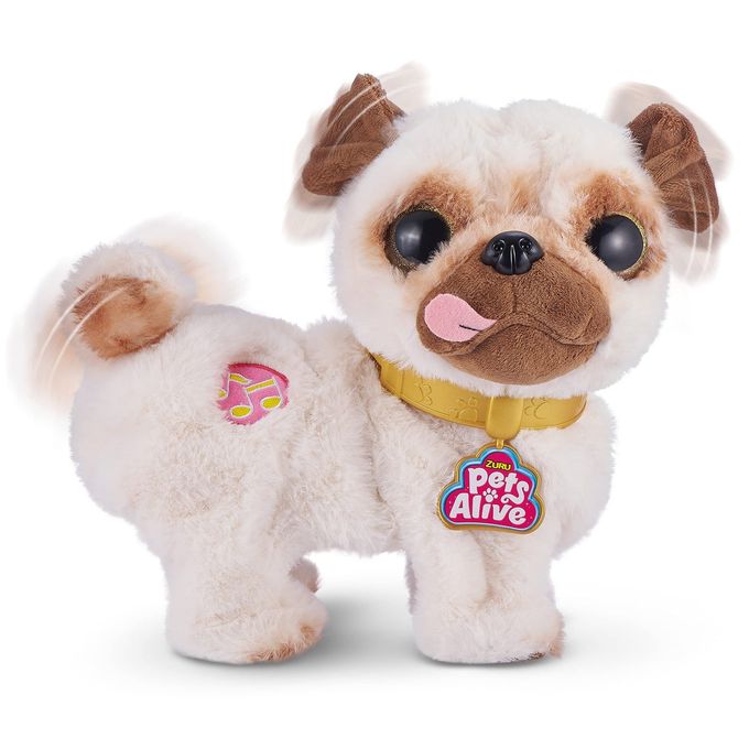 Pets Alive Poppy The Booty Shakin Pug  Interactive Dancing Plush Puppy by ZURU Robotic Realistic Soft Dog Stuffed Animal Toy for Kids, Girls - Image 3