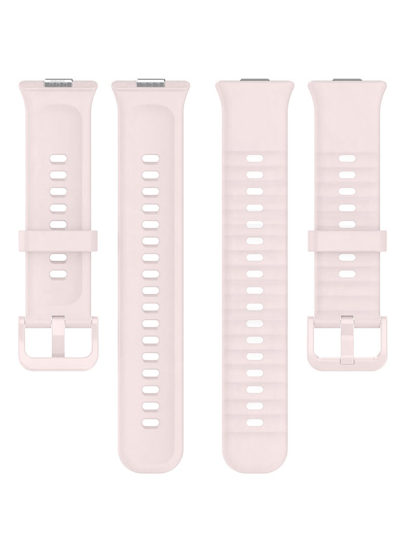 CATANES Wristband for Huawei Watch Fit 3/Fit 4/Fit 4 Pro Bands, Silicone Bracelet Quick Release Arm Band, Replacement Smartwatch Band Quick Release Sport Strap - Off White  - Image 4