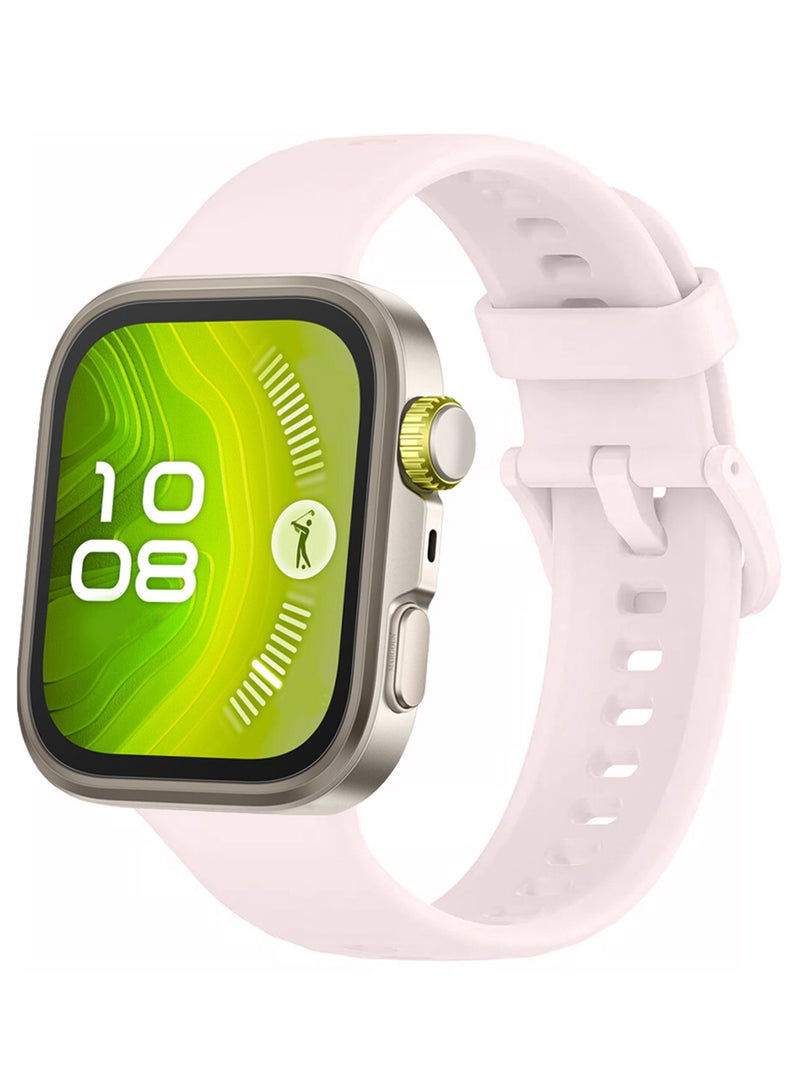 CATANES Wristband for Huawei Watch Fit 3/Fit 4/Fit 4 Pro Bands, Silicone Bracelet Quick Release Arm Band, Replacement Smartwatch Band Quick Release Sport Strap - Off White  - Image 3