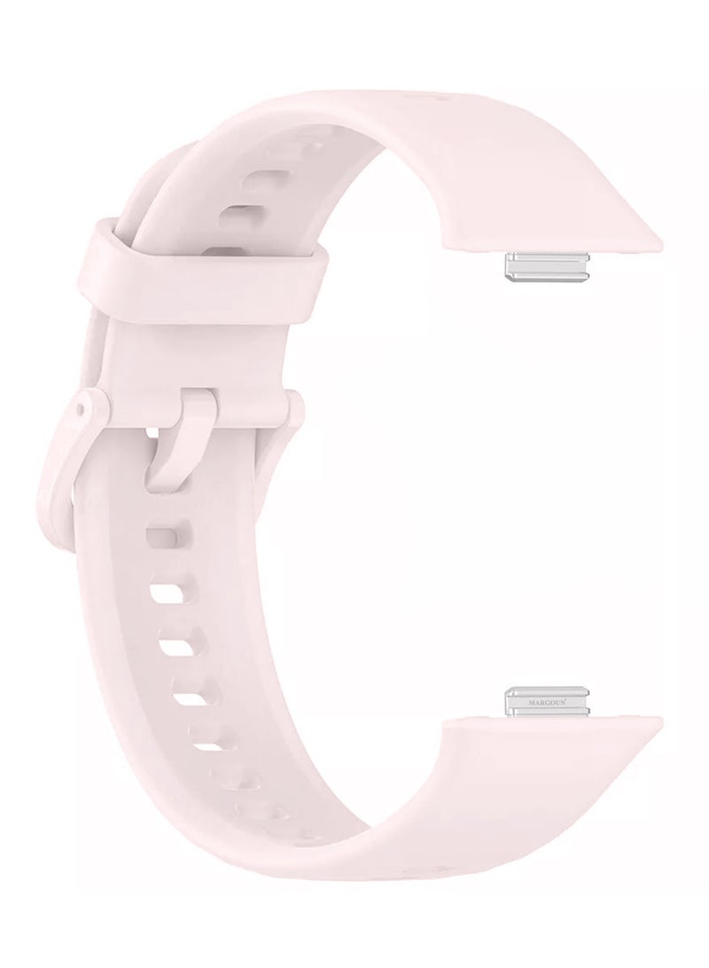 CATANES Wristband for Huawei Watch Fit 3/Fit 4/Fit 4 Pro Bands, Silicone Bracelet Quick Release Arm Band, Replacement Smartwatch Band Quick Release Sport Strap - Off White  - Image 1