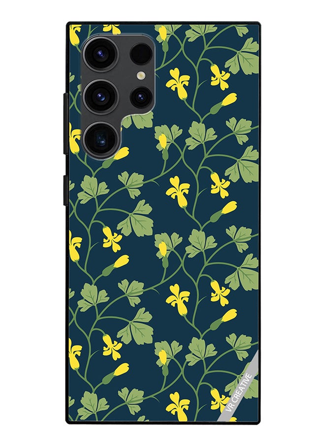 VR CREATIVE Protective Case Cover For Samsung Galaxy S24 Ultra Flower Design Multicolour - Image 1