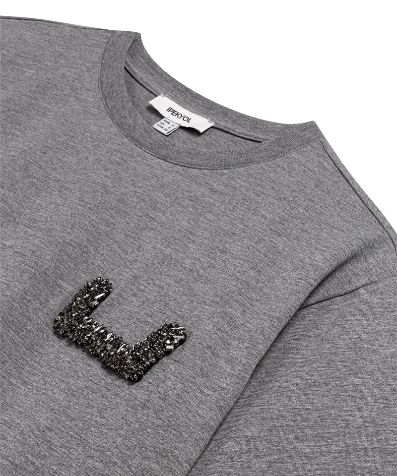 ابيكول Basic T-Shirt with Applique