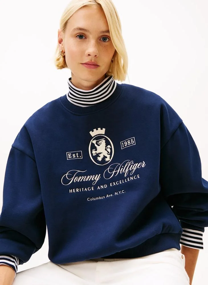 TOMMY HILFIGER Graphic Crew Neck Sweatshirt