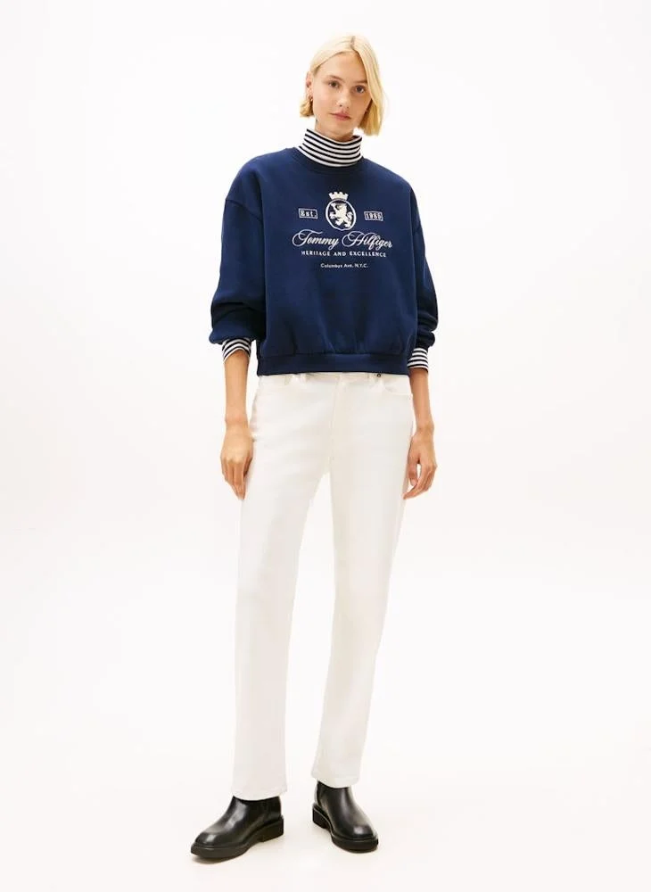 TOMMY HILFIGER Graphic Crew Neck Sweatshirt