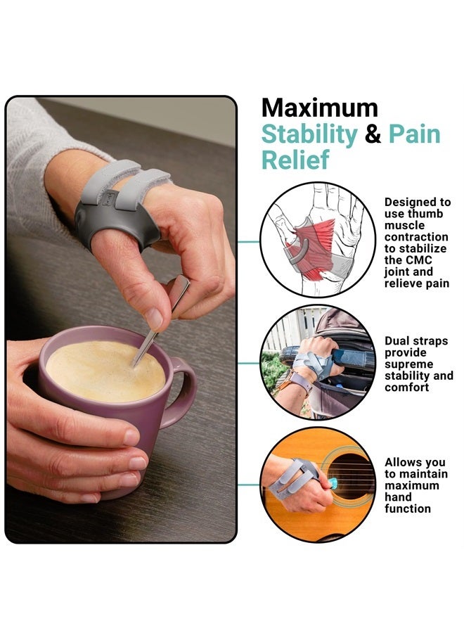 PUSH MetaGrip CMC Thumb Brace for Osteoarthritis CMC Joint Pain. Stabilizes Thumb CMC Joint Without Limiting Hand Function. (Left, Large) - Image 3