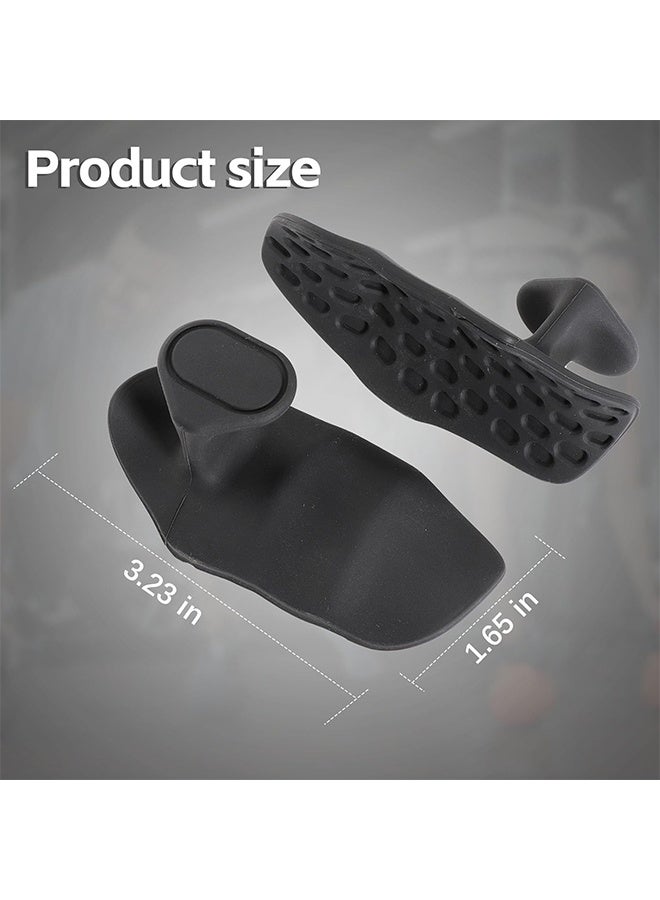 مقابض التمرين المضادة للانزلاق - قفازات حماية اليد المطاطية الإيرغونومية لرفع الوزن ، والسحب ، وتدريب الصالة الرياضية والتمارين ، للرجال والنساء - Image 5