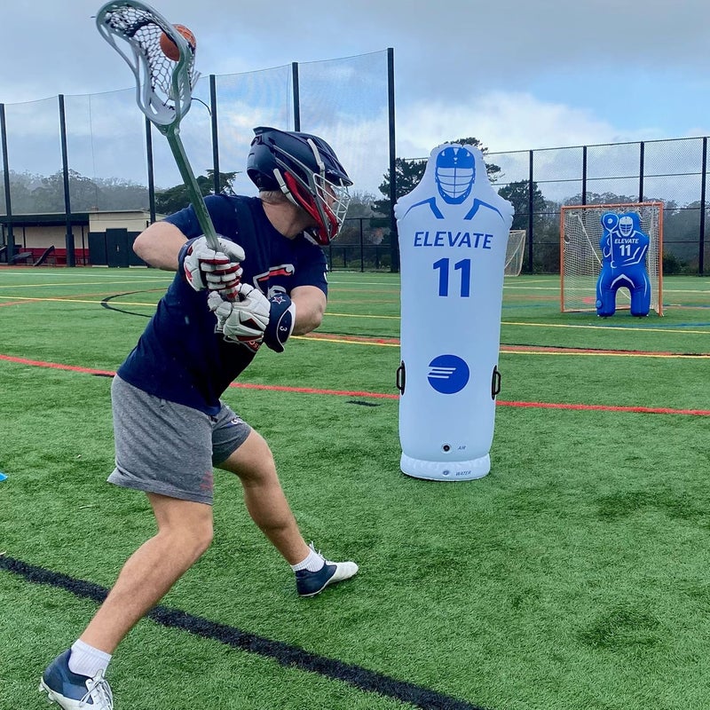 Elevate Inflatable Defender Dummy w/Air Pump - Great Sports Training Aid for Lacrosse, Soccer, Basketball, Field Hockey, Punching Bag. Highly Portable and Fun. - Image 3