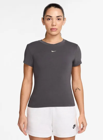 Nike Nsw Knit Mid Crop T-Shirt