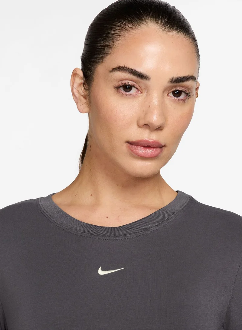 Nike Nsw Knit Mid Crop T-Shirt