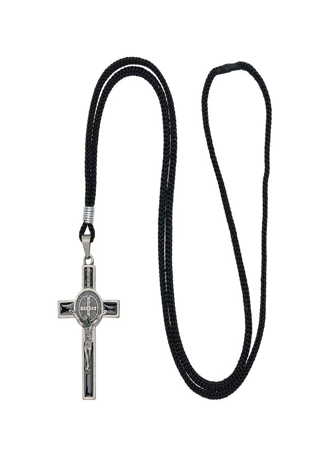 IntercessionTM St Benedict Crucifix on Cord Necklace - Image 2