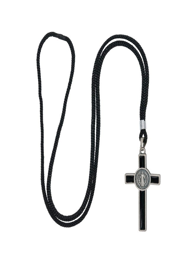 IntercessionTM St Benedict Crucifix on Cord Necklace - Image 3