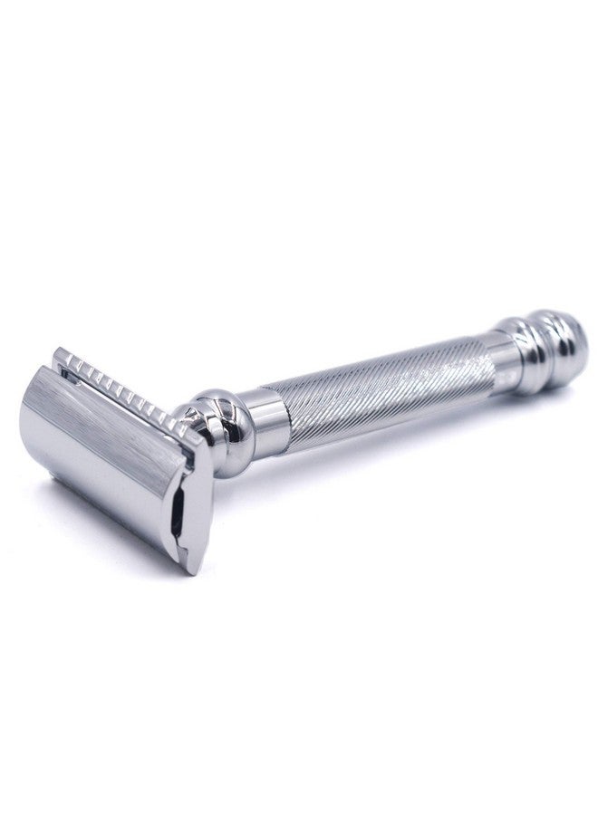 باركر سيفتي رازور ماكينة حلاقة باركر 98R فائقة الثقل بمقبض طويل وحافة مزدوجة و5 شفرات قابلة لإعادة التعبئة - Image 2