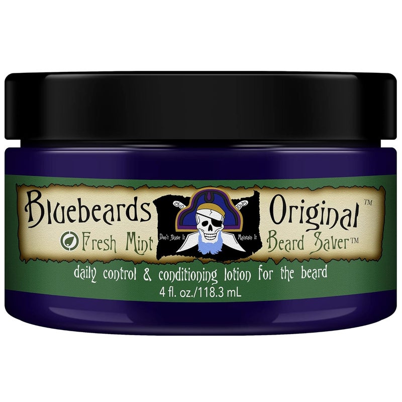 Fresh Mint Beard Saver, 4 oz. - Leave In Beard Conditioner for Men with Aloe & Peppermint Oil - Beard Softener that Deeply Conditions & Moisturizes Your Beard & Skin - Made in USA