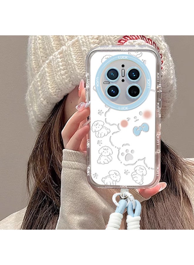 Jiang Ming Jiangming, Suitable For Huawei Mate70 Phone Case, Huawei Mate70 Protective Cover, Full Lens Protection, Airbag Shockproof, Transparent Soft Shell, Cartoon Cute Design, For Men And Women, Protective Case With Lanyard - Image 1