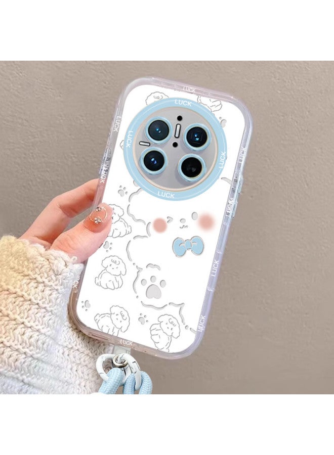 Jiang Ming Jiangming, Suitable For Huawei Mate70 Phone Case, Huawei Mate70 Protective Cover, Full Lens Protection, Airbag Shockproof, Transparent Soft Shell, Cartoon Cute Design, For Men And Women, Protective Case With Lanyard - Image 3