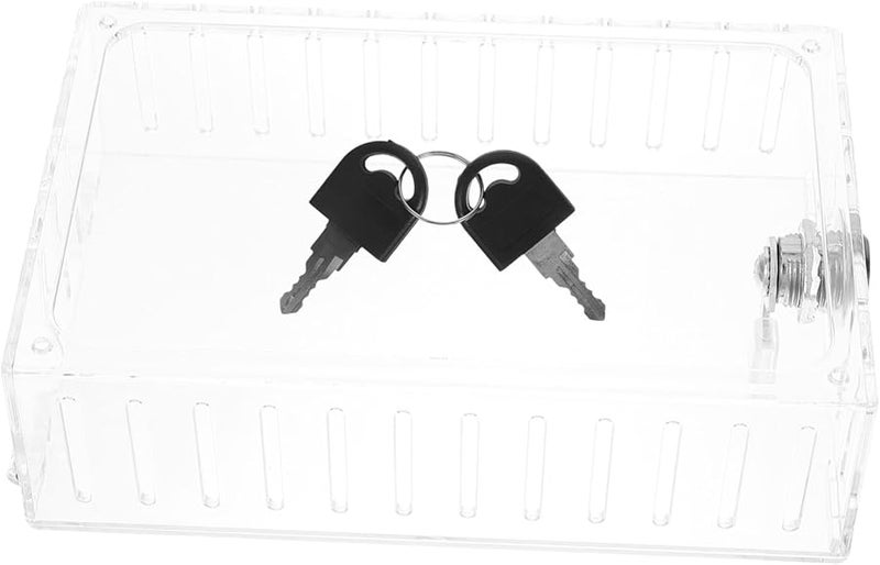 2 Pack Transparent Thermostat Lock Box Key Guard For Indoor Outdoor Use Easy Install Secure - Image 3