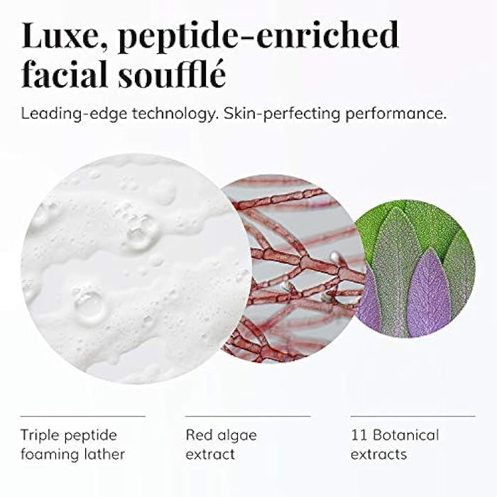 Le Mieux Peptide Foam Cleanser - Age Defying Face Wash with Marine Collagen & 3 Peptides for Glowing Skin, Foaming Cleanser for Dry Skin, No Parabens or Sulfates (6 oz / 180 ml) - Image 2