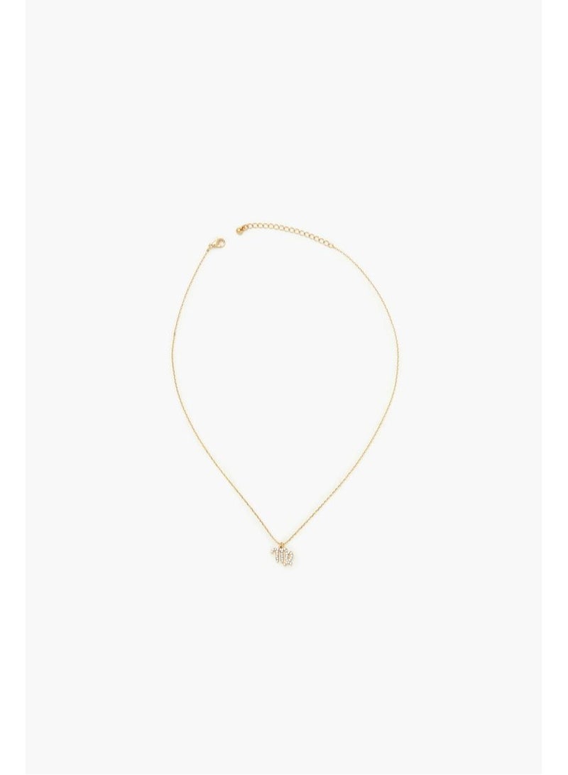 FOREVER 21 Rhinestone Zodiac Charm Necklace  - Image 3