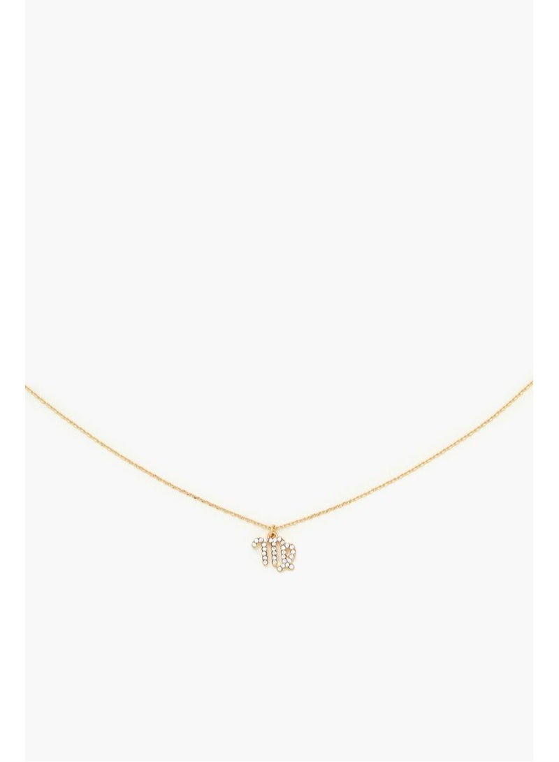 FOREVER 21 Rhinestone Zodiac Charm Necklace  - Image 4