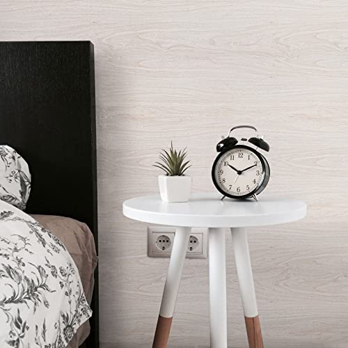 Lativo White Wood Contact Paper for Cabinets and Drawers Wood Grain Peel and Stick Wallpaper for Furniture Table Shelf Liner Self-Adhesive Wallpaper Vinyl Waterproof Easy to Install/Clean 18inW 393inL - Image 5