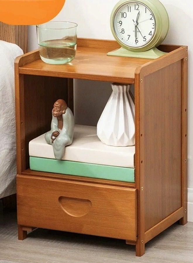 C&C Home خزانة بجانب السرير، طاولة تخزين بسيطة وحديثة 28 × 25 × 40 سم - Image 1