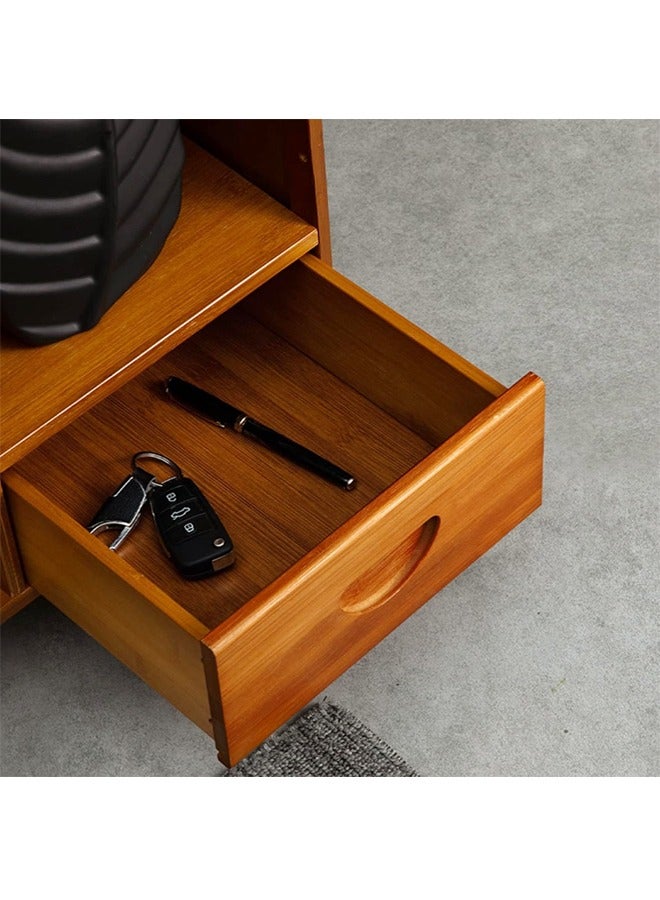 C&C Home خزانة بجانب السرير، طاولة تخزين بسيطة وحديثة 28 × 25 × 40 سم - Image 2