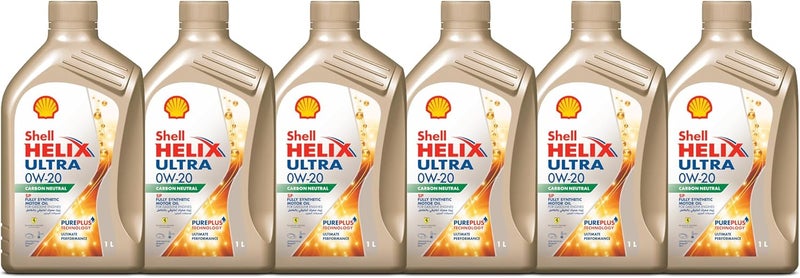 Shell Helix Ultra 0W-20 Sn Plus (1 Liter) (Pack of 6) - Image 1