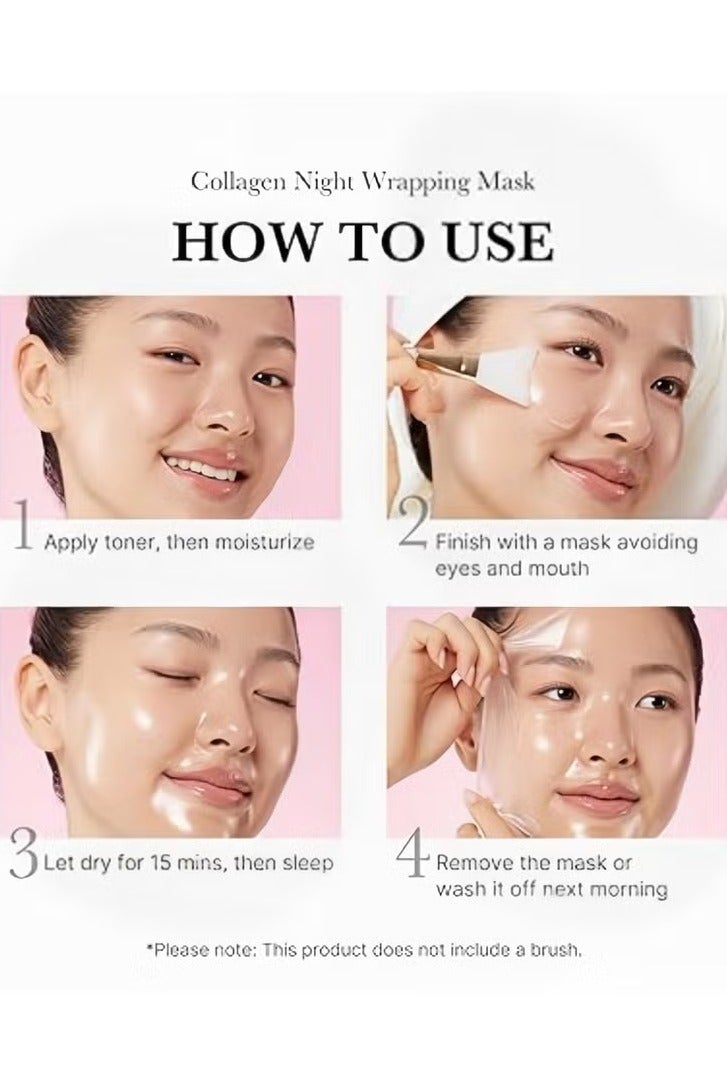 ميديكيوب الكولاجين Medicube بين عشية وضحاها قشر قبالة حزمة قناع الوجه - مرونة وترطيب رعاية ، يقلل من الترهل والبلاء - الكولاجين المائي للبشرة المتوهجة - العناية بالبشرة الكورية ، 2.53 fl.oz ، 75 مل. - Image 4