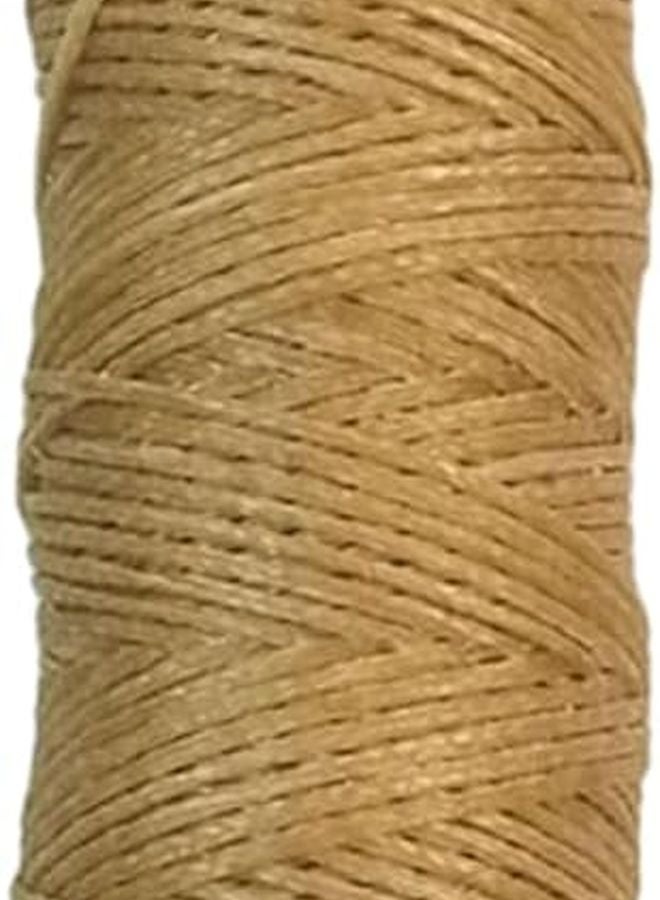True Color 0 8mm Thickness 50m Waxed Thread Leather Hand Stitching Cord Flat Sewing Line Craft Tool - Image 1
