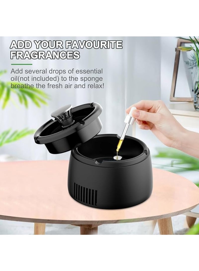 جهاز تنقية هواء متعدد الوظائف 2 في 1، منفضة سجائر بدون دخان، شحن USB - Image 3