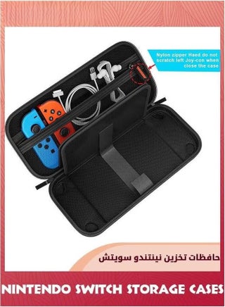تغيير حالة حامي الشاشة الزجاجية المقلصة متوافق مع نينتندو سويتش,20 ألعاب خرطوشات واقية صلبة قشرة السفر حالة حمل,حقيبة لوحدة التحكم والاكسسوارات - view 4