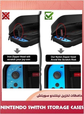 تغيير حالة حامي الشاشة الزجاجية المقلصة متوافق مع نينتندو سويتش,20 ألعاب خرطوشات واقية صلبة قشرة السفر حالة حمل,حقيبة لوحدة التحكم والاكسسوارات - view 5