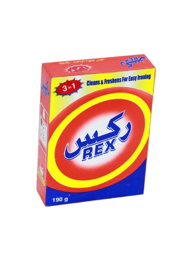 REX مسحوق غسيل ركس 3 في 1، 190 جرام