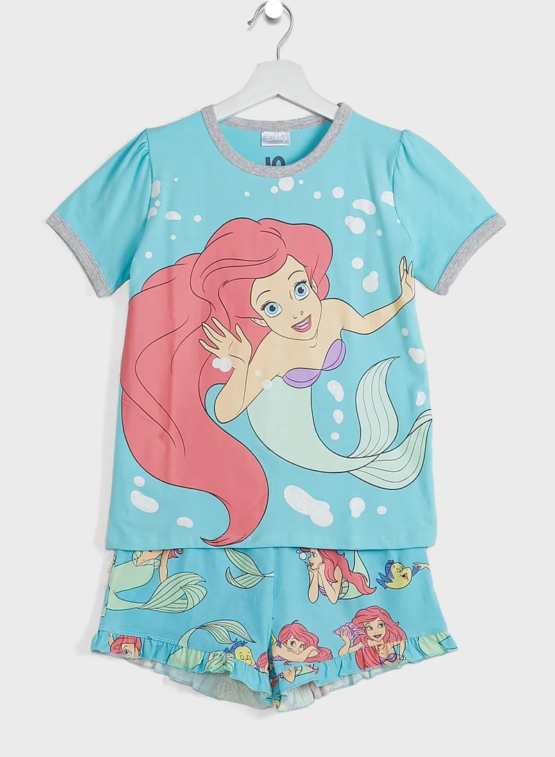 Cotton On Kids Ariel Bubbles Pyjama Set