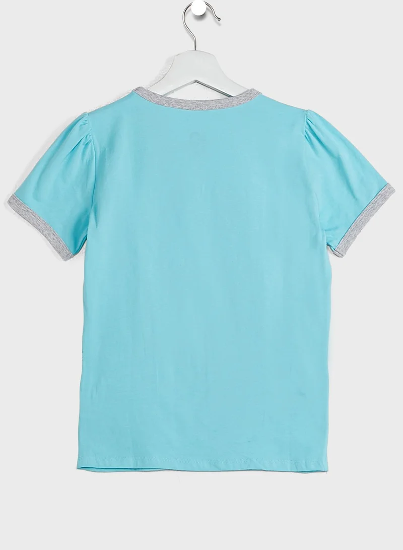 Cotton On Kids Ariel Bubbles Pyjama Set