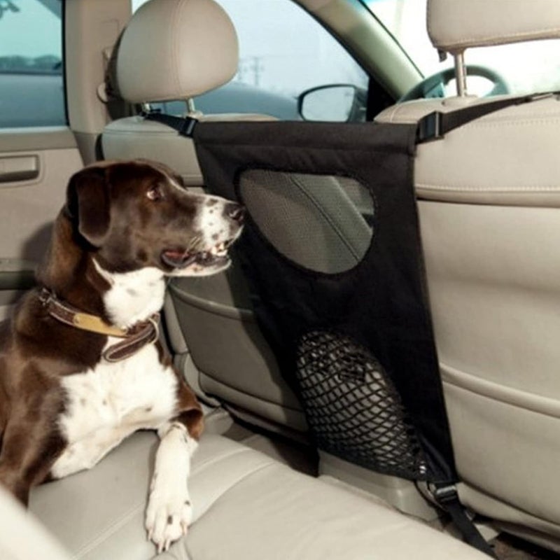 HEEPDD Dogs Backseat Net Barrier, for Safe Travel with Pets, Lightweight Material, Easy Install for Cars Dogs Backseat Net Barrier, Mesh Obstacle Nan Dog Supplies - Image 1