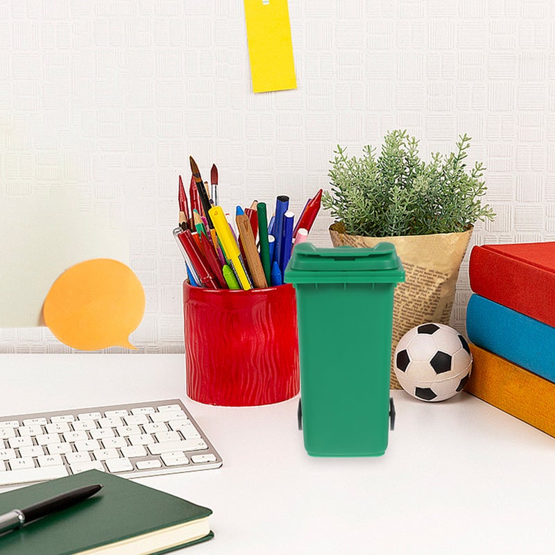 10 pcs Multi-functional Desktop Trash Can Small Trash Bin Desktop Organizer Storage Holder - Image 3