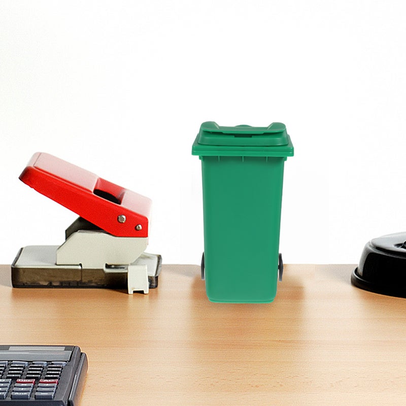 10 pcs Multi-functional Desktop Trash Can Small Trash Bin Desktop Organizer Storage Holder - Image 2