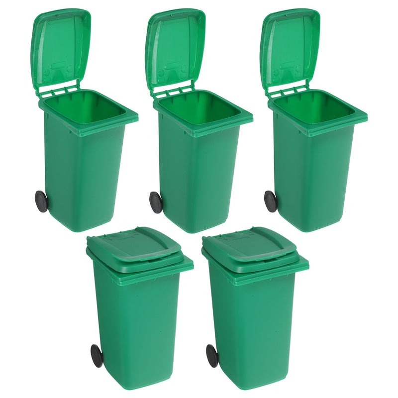 10 pcs Multi-functional Desktop Trash Can Small Trash Bin Desktop Organizer Storage Holder - Image 5