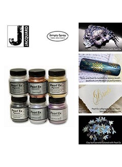 Jacquard Pearl Ex Powdered Pigments 6 Color Set Versatile Nontoxic Metallic Pearlescent Colors For Resin Art Crafts And More  - Image 4