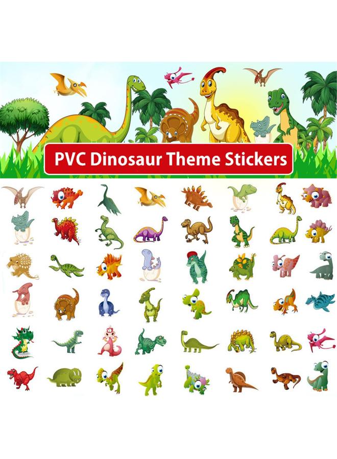 Bluejw Dinosaur Birthday Party Supplies, 104 Pcs Supplies Set for Boys and Girls, Include Balloons, Banner, Tablecloth, Stickers, Hanging Swirls, Aluminum Film Cake Topper Cupcake Toppers - Image 4