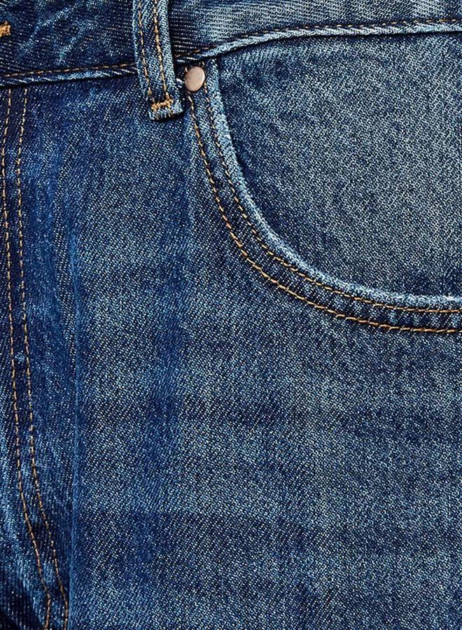 Splash FAV BLUE Denim Baggy Fit Mid-Rise Jeans for Men | Best Price UAE