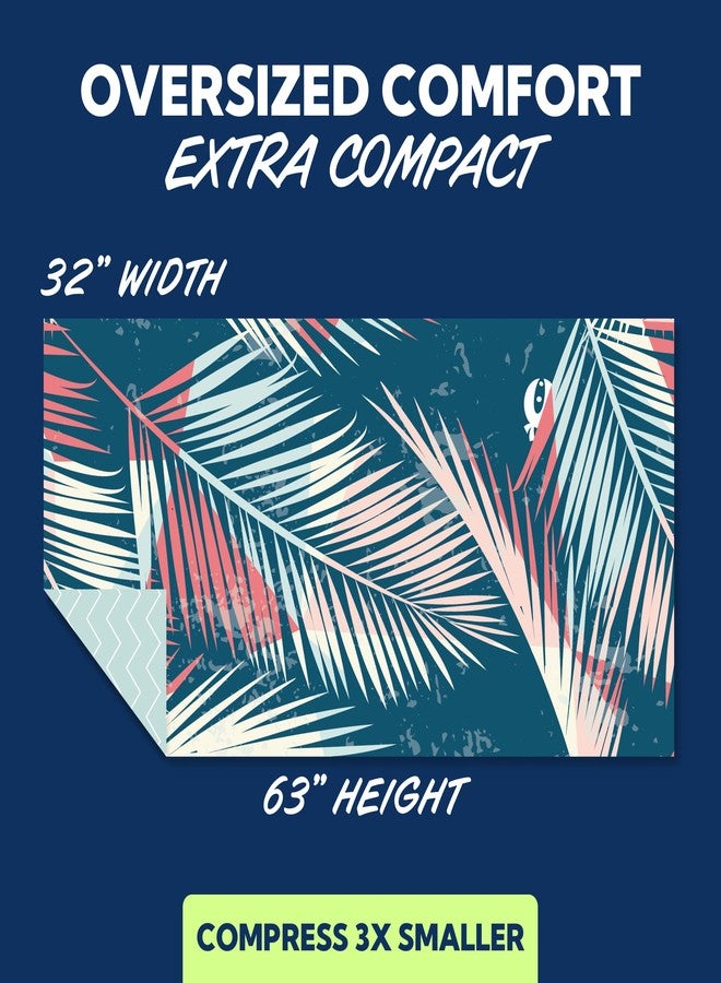 SUN NINJA Microfiber Beach Towel - Sand Free, Quick Dry, Lightweight & Compact for Beach, Pool, Yoga and Camping - 63x32 inch Super Absorbent, Large Sand Free Swim Towels for Adults and Kids - Image 3