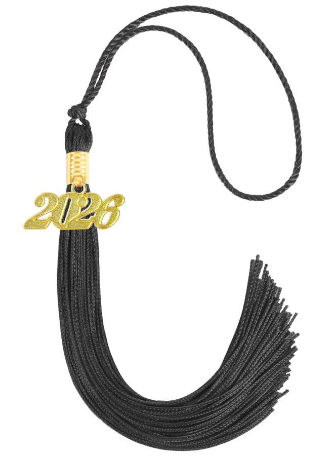 GRADFTY 2026 Tassel Graduation,Black Tassel 2026 for Grad Cap and Graduation Ceremony Accessory Decoration - Image 1