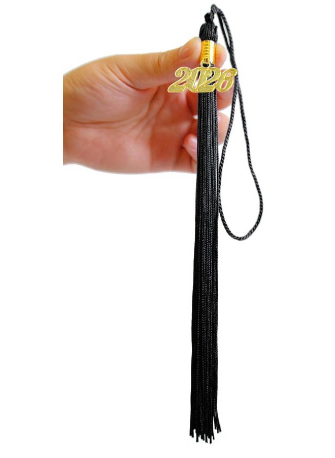 GRADFTY 2026 Tassel Graduation,Black Tassel 2026 for Grad Cap and Graduation Ceremony Accessory Decoration - Image 3