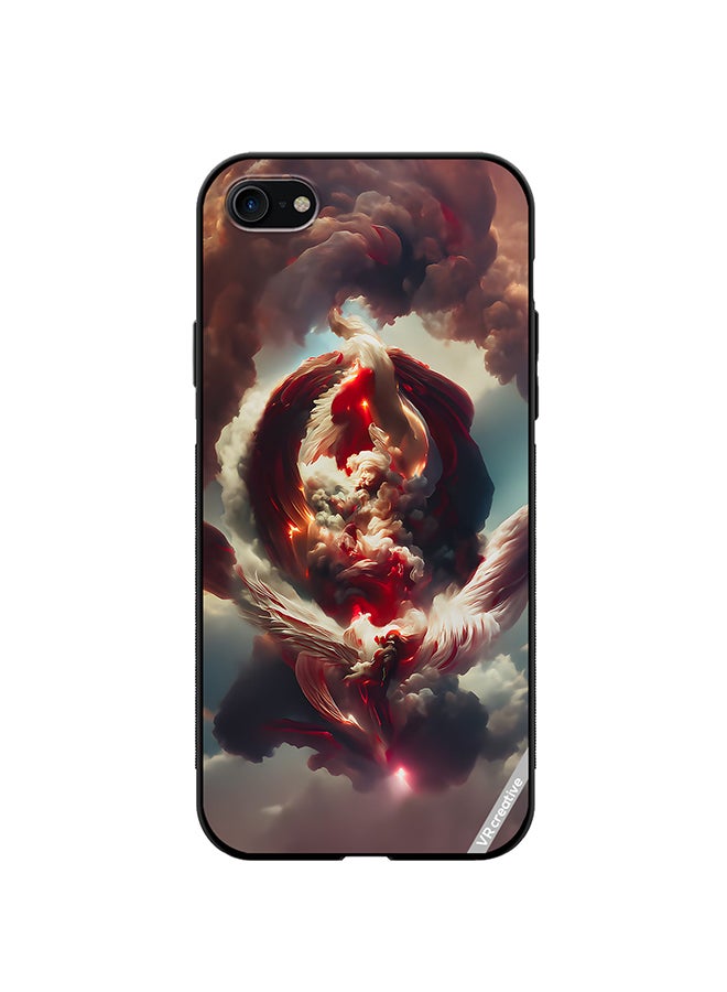 VR CREATIVE Protective Case Cover For Apple iPhone 7/8/SE 2020 A New Angel Reborn Foundation Design Multicolour - Image 1